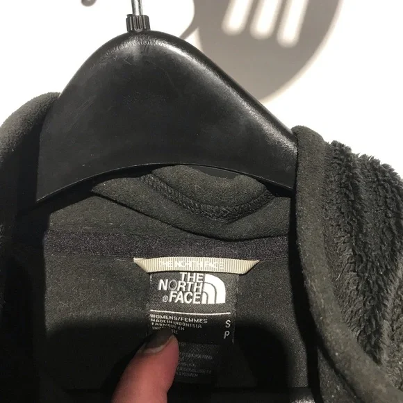 North Face ZIp Front Jacket Solid Black Size Small - Picture 2 of 2